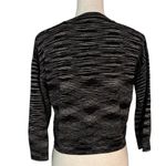 M Missoni Size M Wool Blend Crop Crewneck Sweater 3/4 Sleeves Stripes Boxy Black Size M Photo 1