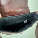 Vintage Del Rio Brown Leather Saddle Bag Shoulder Handbag Photo 6