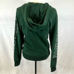 Roma Concept Green lace up front love print hooded sweatshirt size small Photo 4