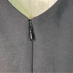 XScape Size 6 Black A-Line V-Neck Reptile Print Bodice Pleated Lined Tulle Dress Photo 10