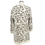 Comfyluxe Leopard Print Luxury Soft Robe Cream Ivory Gray One Size NWT Photo 7