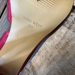 Nine West Vintage NWFurgus Fuchsia Patent Slingback Peep Toe Platform Heels 8M Photo 8