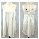 Very J white strappy vneck shift dress size small Photo 1