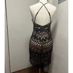 ASTR  The label lacey black overlay dress Photo 2