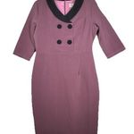 Lindy Bop Dress Womens 12 Purple Mauve Deanna 50s Pin Photo 0