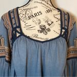 Free People 💚NWT💚  BOHO/HIPPIE LONG SLEEVED, HIGH LOW, SPLIT BACK TOP SIZE SP Photo 2