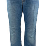 Levi's  Women's Blue Frayed Raw Hem Super Low Bootcut Flared Denim Jeans Pants 30 Photo 0