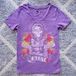 Disney Mama Imelda "MAMA KNOWS BEST" Purple V-neck T-shirt, Sz X-Small Photo 0