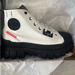 Palladium  White and Black Ankle Boots Photo 5