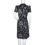 Diane Von Furstenberg DVF  Wrap Dress XS Black White Geometric Italy 1970 Vintage Photo 2