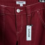Garage  Dani Carpenter Pant Crimson Red Cargo Pants 0 NWT sold out Photo 3
