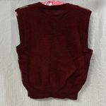 Vintage Argyle Sweater Vest Red Size M Photo 2