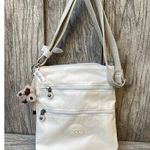 Kipling Cream Nylon Crossbody Bag with Monkey Charm – Adjustable Strap Photo 0