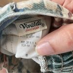 Vintage Vivaldi Jeanswear Floral Midi Length Denim Button up Skirt Green Size 6 Photo 6