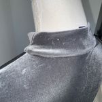 Aeropostale Aéropostale Gray Velvet Mock Neck Cold Shoulder Long Sleeve Top Women’s M Photo 3