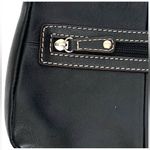 st. john's bay RARE- Vintage 90's Black Cowhide Leather Mini Shoulder Bag Photo 3