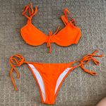 Orange Tropical Bikini Set Size XS Photo 0