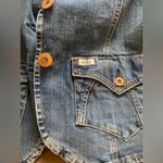 Vintage Levi Strauss Jean Jacket Denim Wash Copper Color Buttons Small Blue Photo 10