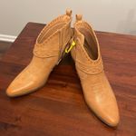Frye and Co. ankle boot Womens Palma Stacked Heel Booties Light Tan Size 9 Photo 2