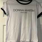 Don’t Tell Mama Women’s Black & White Ringer Tee ‘DONNA MARTIN GRADUATES’ Size undefined Photo 0