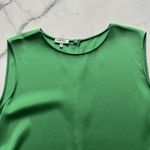 Lafayette 148 Adela sleeveless silk Tank Top Kelly green Classic blouse Size XL Photo 4