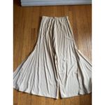 St. John Evening Pants Womens 14 Light Gold Silk Blend Wide Leg Palazzo Side Zip Photo 6