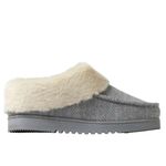 Dearfoams  Slippers Women L 9-10 House Faux Fur Shoes Indoor/Outdoor Gray New Photo 1
