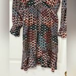 Anthropologie  Maeve Women's Monaco Peacock Dress Multicolor Patterned Size SP Photo 2