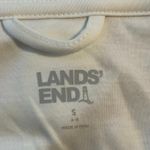 Lands' End  Women’s Size S 6 8 Full Length Robe White Loungewear Photo 2