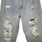 Aeropostale  Mom Jeans Distressed Light Wash High Rise Straight Leg Size 6 Photo 1