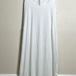 Lululemon  Pima Cotton Open-Back Midi Dress White Size 10 Photo 0