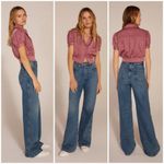 💕FAVORITE DAUGHTER💕 The Masha High Rise Wide Leg Jeans Long Beach Blue 31 NWOT Photo 3