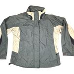 Columbia Jacket Womens Large Green Khaki Vintage Bugaboo Windbreaker Utility Photo 0