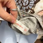 No Boundaries  Y2K Paisley Bohemian Open Back Lace Puff Sleeve Top Whimsy Small S Photo 4