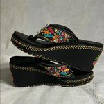 Montana West Embellished Black Sandals Size 7 Photo 5