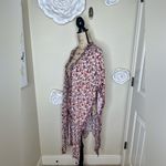 Knox Rose  Floral Open Side Kimono Duster in Cream & Multicolor Size M/L Photo 8
