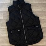 Woolrich  Black Quilted Vest with Zipper pockets small silver hardware Photo 0