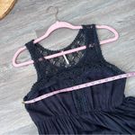 Free People  black crochet cocktail mini‎ dress Photo 6