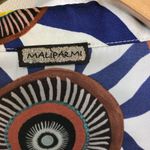 Maliparmi Shacket designer shirt jacket fluid tribal glass Anthro button Photo 8