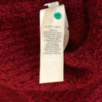 Aerie Oversized Ribbed V-Neck Sweater Long Sleeve Red Pullover Women's Medium Photo 10