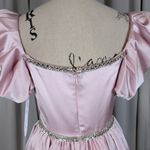 Mac Duggal Blush Pink Satin Puff Sleeve Cocktail Dress Size 8 NWT Photo 10