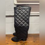 Wild Diva Lounge women’s London Quilted Knee High Boot black size 7 Photo 1