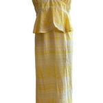 Future Collective Babydoll Yellow Maxi Dress Adjustable Straps & Ruffle Details Size 16 Photo 11