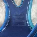 Nike swoosh blue dri fit racerback tie dye sports bra Photo 2