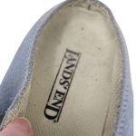 Lands' End  Suede Mary Jane Flats Slip On Shoes Round Toe Light Blue Size US 7 B Photo 7