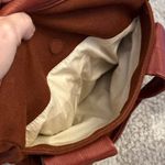 Kenneth Cole New York Leather Wool Mini Duffel, Maroon Brown Photo 4