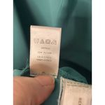 Loft  Size Large Green Tie Neck Blouse Flutter Sleeves Flowy Lightweight Preppy Photo 4