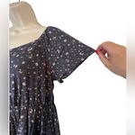 Chris & Carol Women's Med Gray Rayon Floral Short Sleeve Short Romper NWT Photo 2