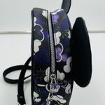 Disney NWOT Mickey Mouse Shoulder Bag Cute Ears Round Chain Strap Black Purple 10" Photo 6