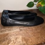 Quince Womens 8 Black Leather On the Go Ballet Flats Comfort Slip On Shoes Photo 6